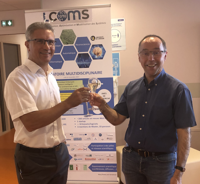 Le directeur du LCOMS avec le VP CS