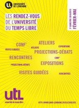 Affiche de la conférence UTL Environnement, Société et Santé