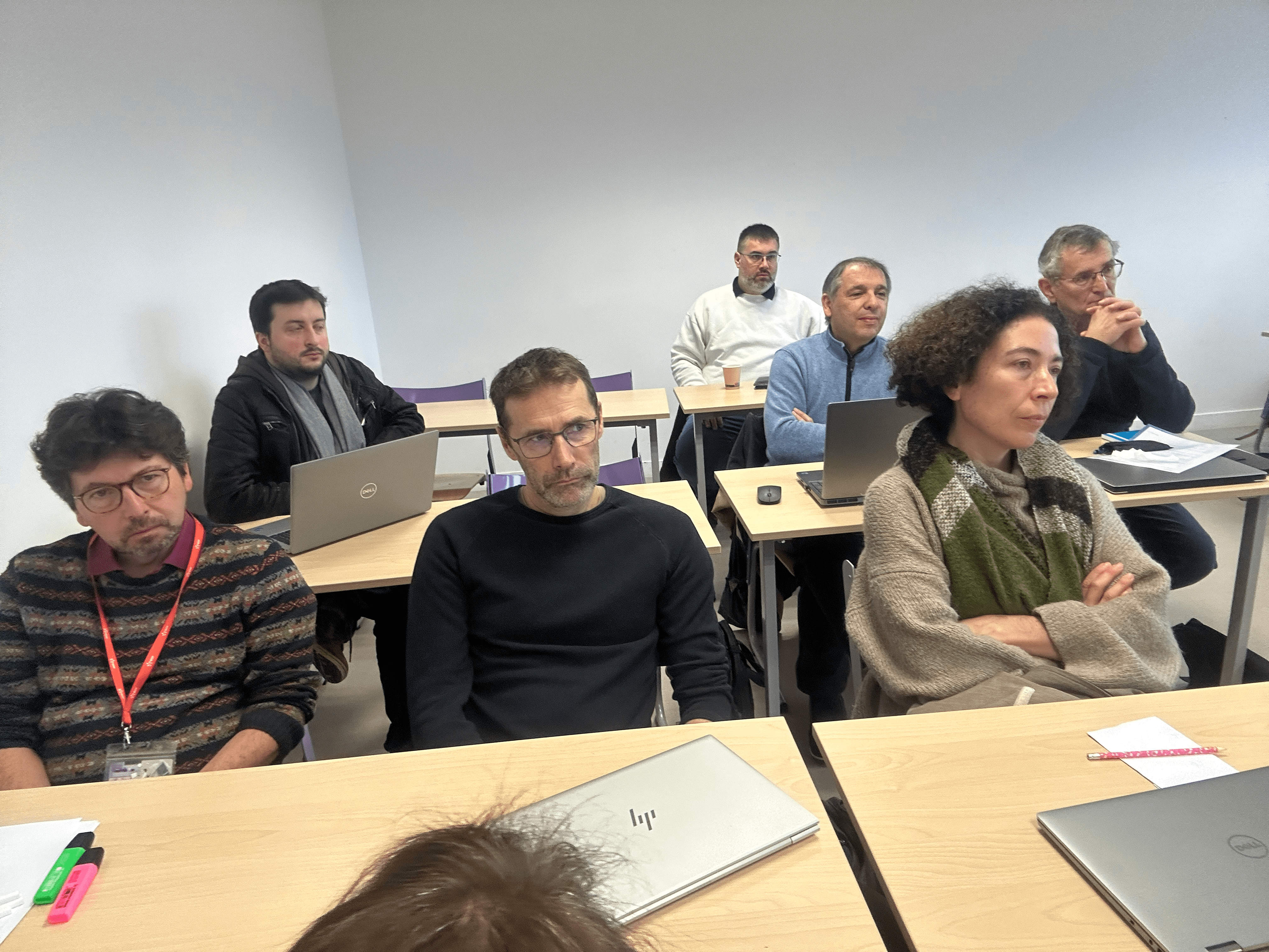 Une partie des membres du LCOMS présents au séminaire